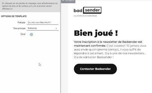 Le Patron email Builder