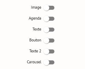 Options de bloc ou module depuis l'email builder LePatron