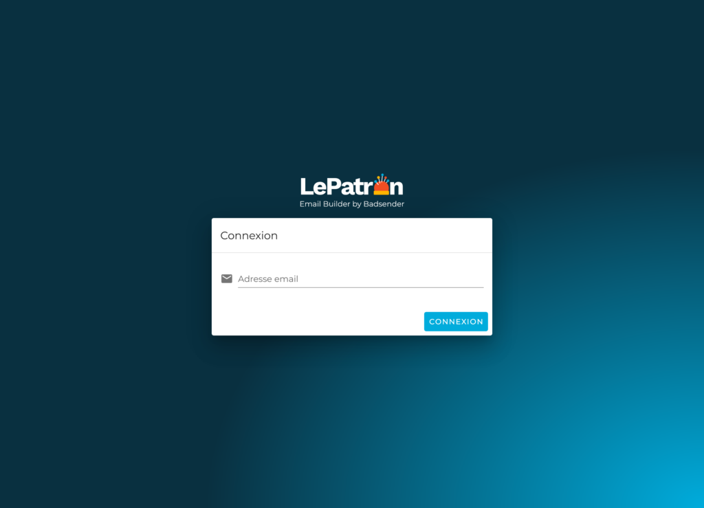 application login screen